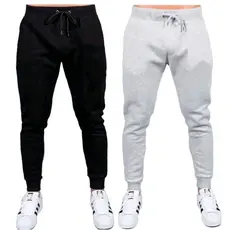Kit 2 Calças de Abrigo Moletom Jogger com Bolsos Envio Rápido aproveite