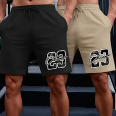 Kit 2 Bermuda Short Masculino em Moletom 23 CHICAGO Academia P ao G3