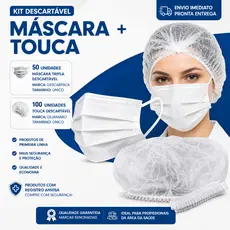 KIT MÁSCARA  + TOUCA