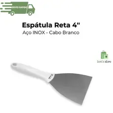 Espátula Reta Original Line Aço Inox pizza pizzaria hamburgueria cozinha restaurante- 1 Unidade Pendurável