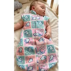 Saco Saquinho De Dormir Sem Manga Para Bebê Casulo Seguro Manga Curta