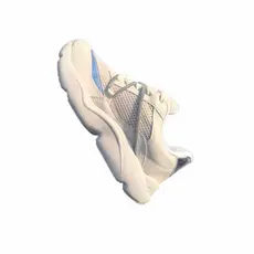 Tênis Vizzano Feminino Casual Chunky Strass Brilho Original Off White
