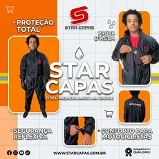 Capa de Chuva Nylon Sport Star Capas impermeável Conjunto Motoqueiro Moto Completo pra Motoboy