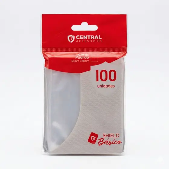 Sleeve Central Shield Básico - Pokémon, Magic, Photocard, One Piece, Exploding Kittens, Carta Nostra