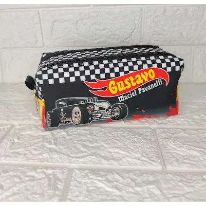 Estojo hotwheels, estojo triplo, estojo duplo, bolsinha escolar hotwheels,estojo escolar com nome
