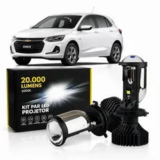 Led ultra projetor H4 Alta Potência Com Projetor 60w 6500k 12v 24v