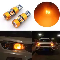 Par Led T10 Projetor 19smd Canbus Forte Ambar Laranja 8w