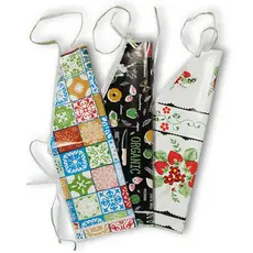 Kit 3 Aventais De Cozinha Lavanderia Estampado Impermeável