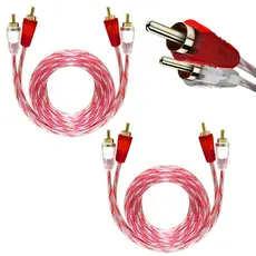 Cabo Rca Stetsom Injetado Amplificador Som 1Metro 2 Unid