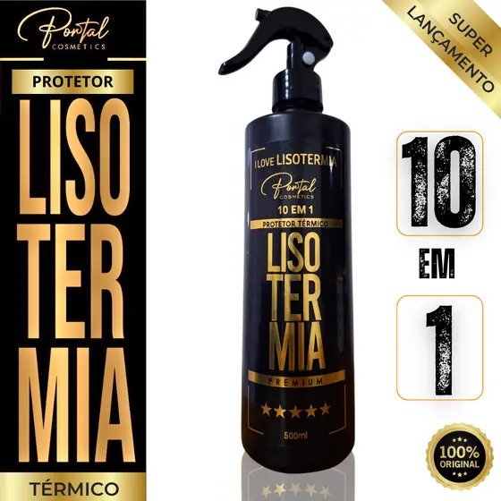 Spray Protetor Térmico Lisotermia Liso Extremo Uso Obrigatório 500ml