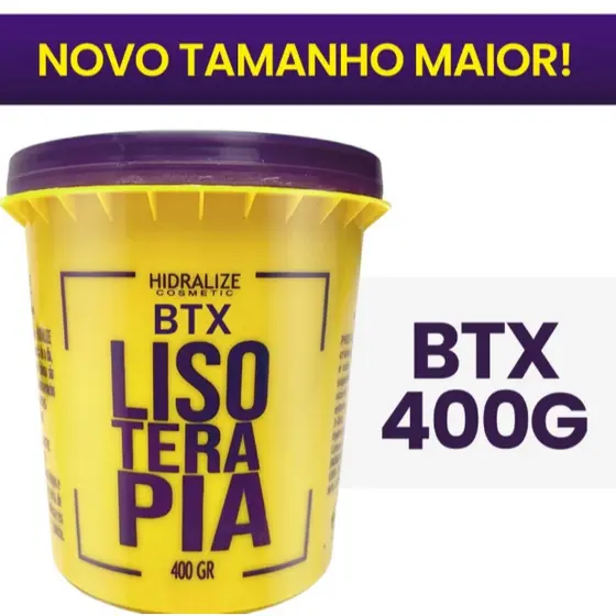 Progressiva Orgânica Sem Formol Lisoterapia - Hidralize 400G - Liso Extremo BTX