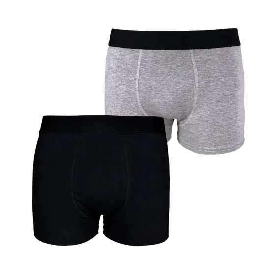 Kit com 2 Cuecas Boxer Box Try Basics Masculina Top Confortável Cotton Algodão