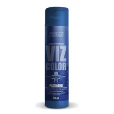 SHAMPOO EFEITO PLATINADO MATIZANTE 300 ML VIZBELLE, NEUTRALIZA OS TONS AMARELOS.