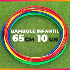 Kit 10 Bambolês Brinquedo Infantil Menino Menina Adulto Cross Fit Exercício Aro Argola Anel