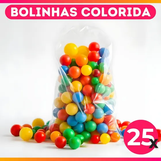 Bolinhas Coloridas Para Piscina Kit Unidades Qualidade Premium Não Amassa - Cores Vivas