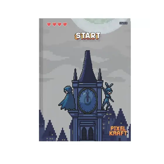 Caderno Brochura Universitário Pixel Kraft 48 Folhas São Domingos