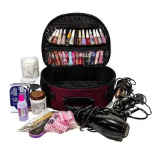 Nécessaire Tamanho Grande Frasqueira Feminina Bolsa De Mão Maquiagem Manicure Sobrancelha