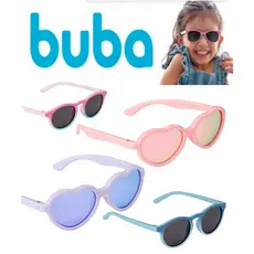 Óculos de Sol Para Bebê Fléxível Proteção UVA UVB Buba Com Estojo
