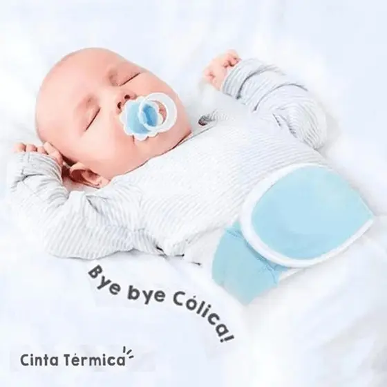 Cinta Térmica Para Cólica C/ Bolsa Gel Buba Baby Rosa ou Azul