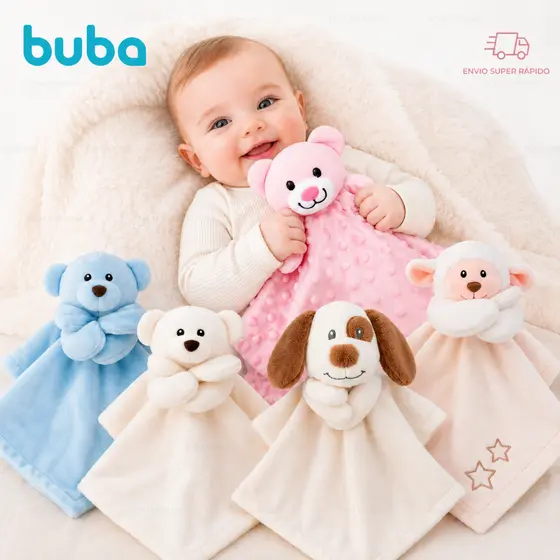 Naninha Para Bebe Buba Macia Pelúcia Antialérgica BUBA