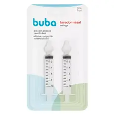 Aspirador Nasal Seringa Para Lavagem Higienização Nasal Buba KIT