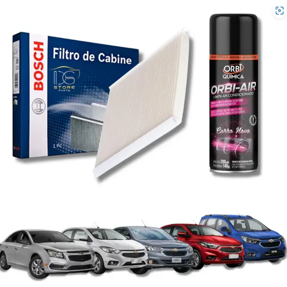 Filtro Ar Condicionado Gm Onix, Prisma, Cobalt, Cruze, Spin, Tracker, Joy, Sonic e Jac T80 - Bosch