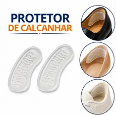 Kit Pares Protetor Calcanhar Gel Silicone Adesivo Anti Bolha Calo Ergonômico Conforto Dos Pés