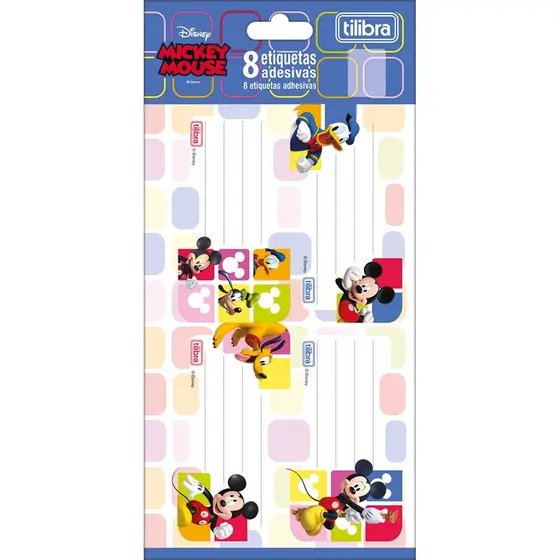 Etiqueta Escolar Adesiva Mickey TILIBRA - C/ 8UND