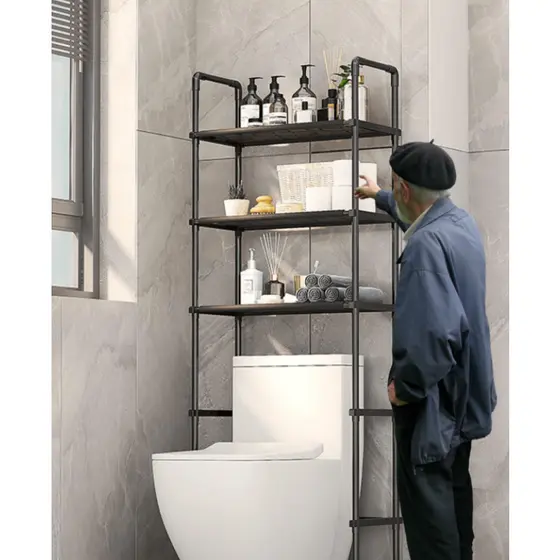 Prateleira Rack para Banheiro Com Prateleiras Resistentes Organizadoras Para Organizar Banheiro