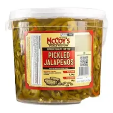 Picles De Pimenta Jalapeño Pickled Jalapeños Mccoy's 2,2kg