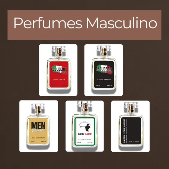 Perfume Masculino Inspiração de Marcas Famosas Alta Fixação Escolha Sua Fragrância