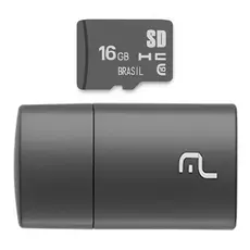 Pen Drive 2 em 1 Leitor USB + Cartão de Memória  Multilaser