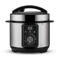 Panela de Pressão Elétrica 4L 800W/220V Preta Multi - GO082