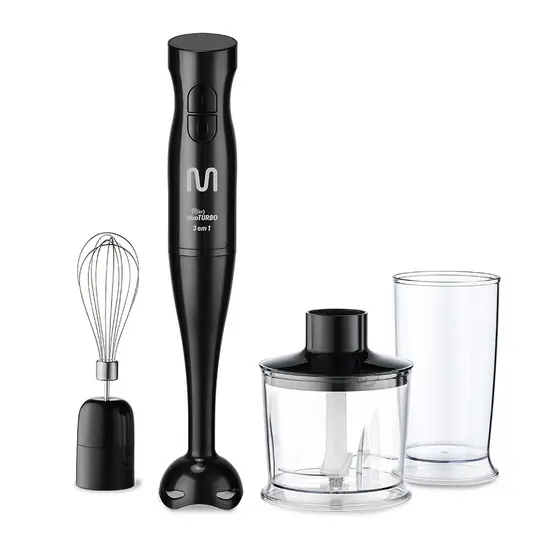 Mixer Duo Turbo 3 em 1 220V 200W Preto Multi Home - GO020