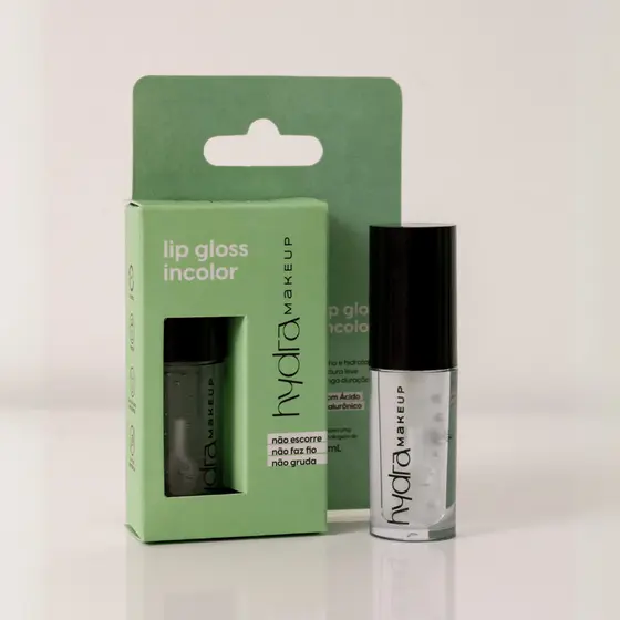 Lip Gloss Incolor Aqua com Acido Hialuronico 4mL Hydra Cosméticos