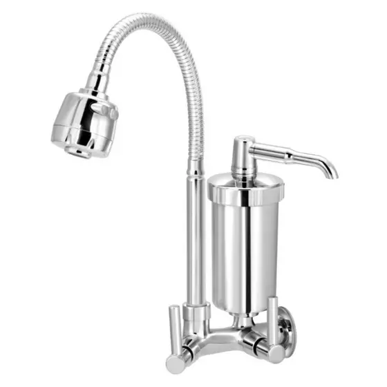Torneira Cozinha Com Filtro Pro Saúde Gourmet Parede Metal
