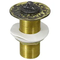 Válvula Ralo Lavatório Banheiro Cuba Pia Ouro Velho Retrô Vintage Metal Bronze Antigo Reposição