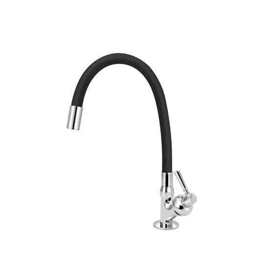 Torneira Flexível Mesa/Bancada Cozinha Gourmet Preta Black