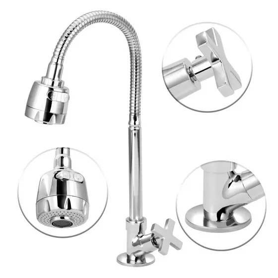 Torneira Flexivel Mesa/Bancada Cozinha Gourmet Chuveirinho