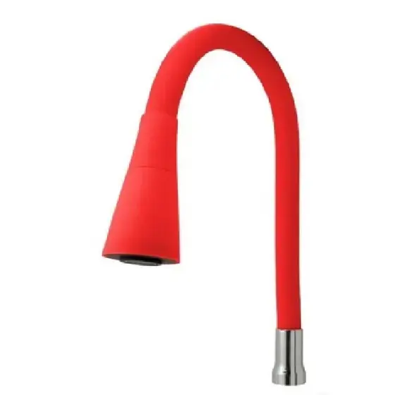 Tubo Gourmet Vermelho Cônico Duplo Jato Torneira Cozinha