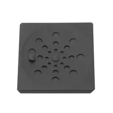 Ralo Grelha Inox Preto Black Banheiro Quadrado 10x10 C Fecho Esgoto Odor