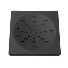 Ralo Grelha Inox Preto Black Banheiro Quadrado 15x15 C Fecho Esgoto Odor