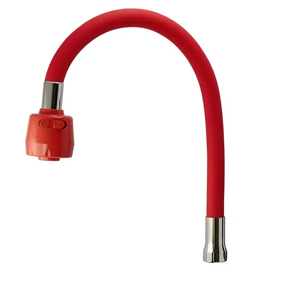 Tubo Gourmet Vermelho Duplo Jato Reposição Torneira Cozinha Reposicao