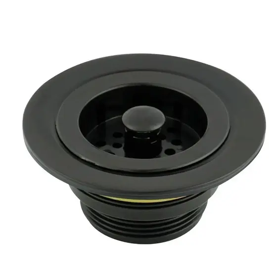Válvula Americana Para Pias Cozinha Black Preto Metal 3.1/2 Ralo Sifao Esgoto