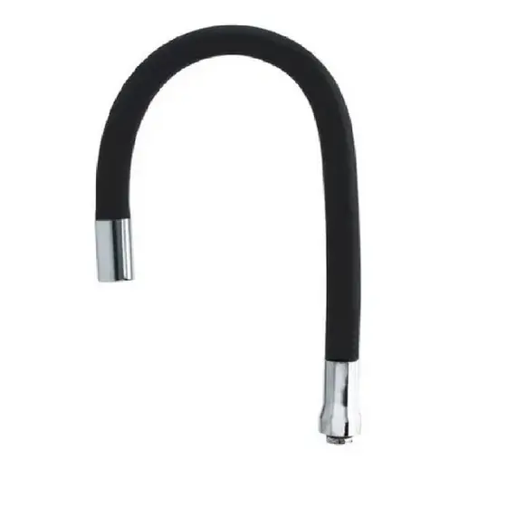 Tubo Gourmet Preto Reposição Torneira De Cozinha Parede/Mesa