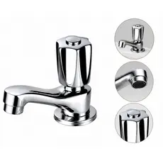 Torneira Banheiro Lavatório Mesa Baixa Metal Cromada Modelar Bica Baixa Pia Banheiro Lavabo MVI