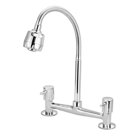 Torneira Cozinha Misturador Gourmet Flexivel De Mesa