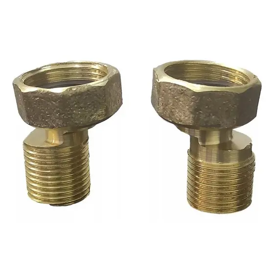 Kit 2 Excêntricos Para Reposição De Torneiras Misturador Parede Completo