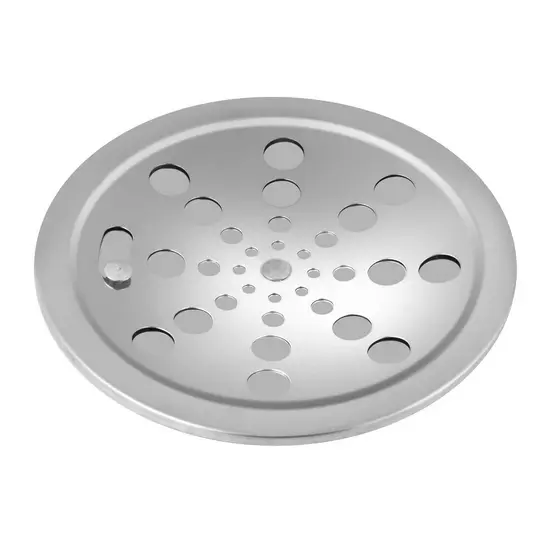 Ralo Grelha Inox Para Banheiro Redondo 15x15 Com Fecho Esgoto Odor