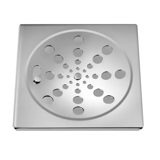 Ralo Grelha Inox Para Banheiro Quadrado 15x15 Com Fecho Esgoto Odor